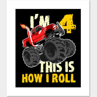 Birthday Boy Monster Truck design Posters and Art